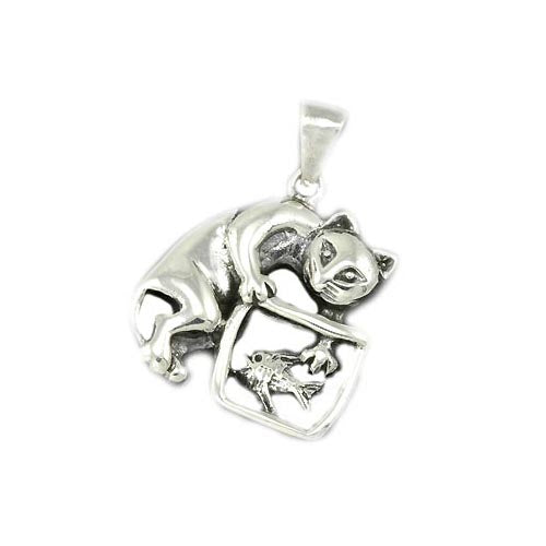 Fishbowl Kitten Pendant