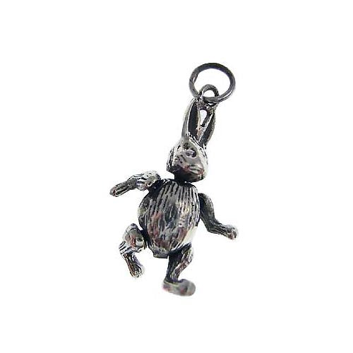 Sterling Pendant: Cute Moveable Rabbit - SilverAndGold.com Silver And Gold