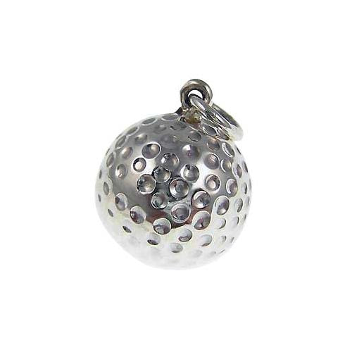 Sterling Pendant: Golf Ball Golfer Pendant - SilverAndGold.com Silver And Gold